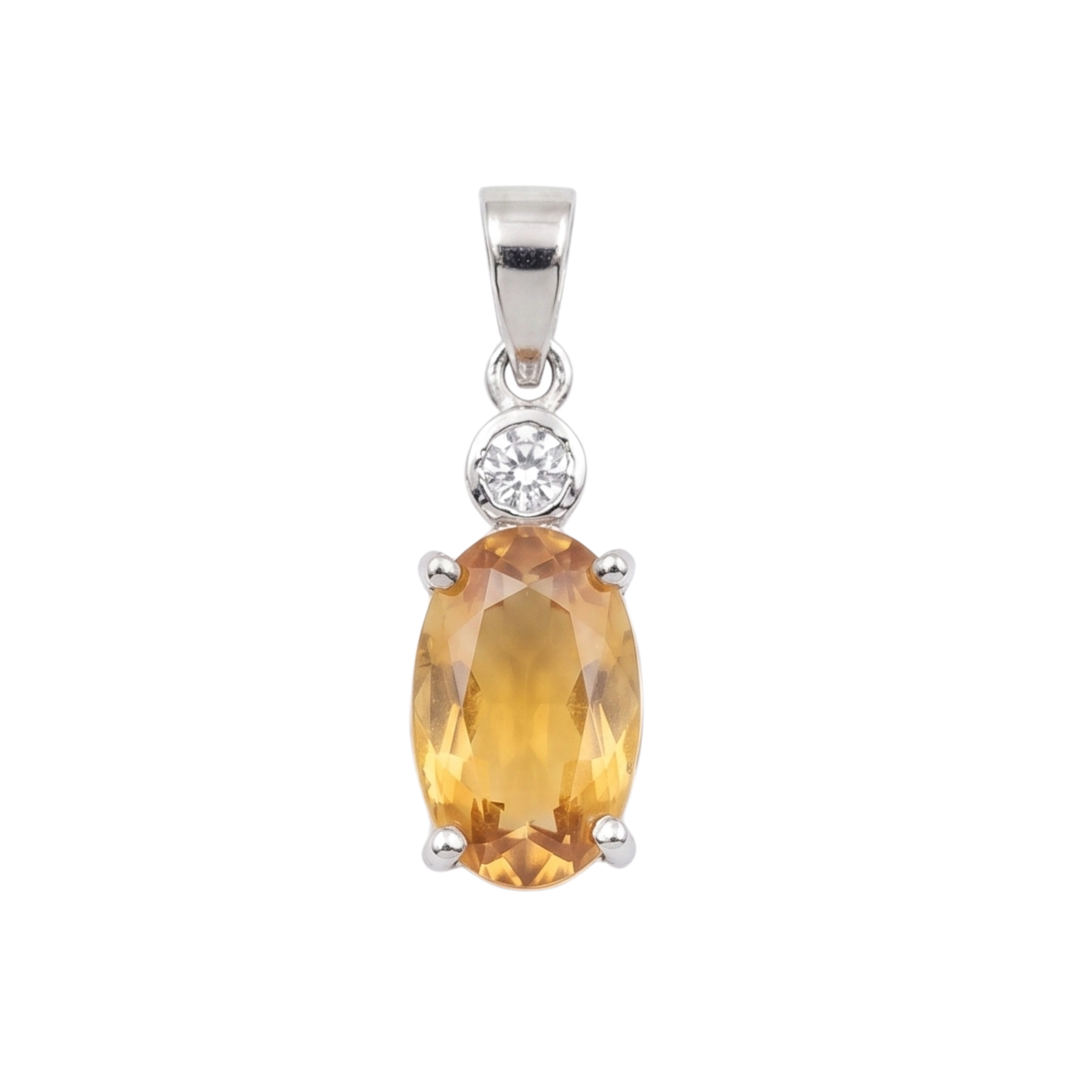 Exquisite Natural Ceylon Yellow Sapphire Pendant 2.11 carats