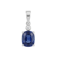 Exquisite Natural Ceylon Blue Sapphire Pendant 3.17 Carats